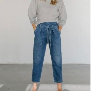 Citizens of Humanity Noelle Ultra High-Rise Belted Cargo Jeans 27